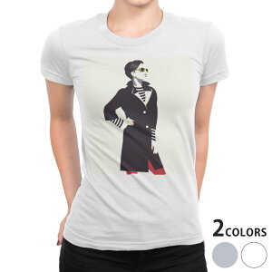 tシャツ レディース 半袖 白地 デザイン M L 白 ホワイト グレー Tシャツ ティーシャツ T shirt 014173 ファッション おしゃれ 人物