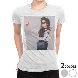 tシャツ レディース 半袖 白地 デザイン M L 白 ホワイト グレー Tシャツ ティーシャツ T shirt 014926 女の子 おしゃれ セルフィー