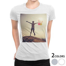 tシャツ レディース 半袖 白地 デザイン S M L XL Tシャツ ティーシャツ T shirt 014928 自然　景色　風景