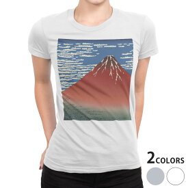 tシャツ レディース 半袖 白地 デザイン S M L XL Tシャツ ティーシャツ T shirt 015667 日本　富士山