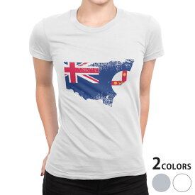 tシャツ レディース 半袖 白地 デザイン S M L XL Tシャツ ティーシャツ T shirt 018901 国旗 new_south_wales ニューサウスウェールズ州