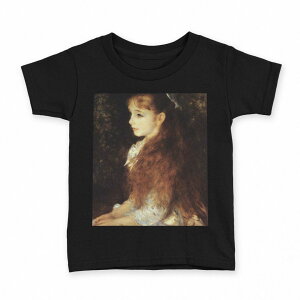 tシャツ キッズ 半袖 黒地 ブラック デザイン 90 100 110 120 130 140 150 160 Tシャツ ティーシャツ T shirt 003238 人物 絵画 イラスト