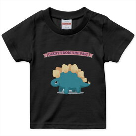 tシャツ キッズ 半袖 黒地 ブラック デザイン 90 100 110 120 130 140 150 160 Tシャツ ティーシャツ T shirt 017546 ダイナソー ダイナソー　恐竜　Dinosaur