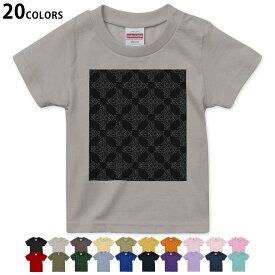 選べる20カラー tシャツ キッズ 半袖 カラー デザイン 90 100 110 120 130 140 150 160 Tシャツ ティーシャツ T shirt　000396 ペイズリー　ダマスク　花