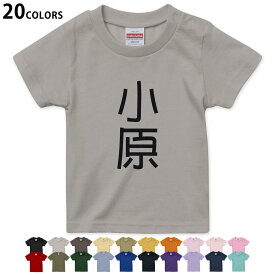 選べる20カラー tシャツ キッズ 半袖 カラー デザイン 90 100 110 120 130 140 150 160 Tシャツ ティーシャツ T shirt　021246 名前 苗字 苗字 名前 小原