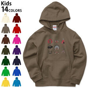 �I�ׂ�14�J���[ �p�[�J�[ �X�E�F�b�g �L�b�Y �j�����p �j�̎q ���̎q ���j�Z�b�N�X unisex ���� �f�U�C���@���u 110 130 150 parker sweat 014125 �C���f�B�A���@�|��