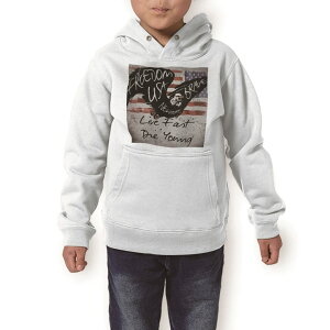 パーカー キッズ ホワイト グレー ブラック デザイン 110 130 150 parker hooded sweatshirt フーディ 白 黒 灰色 子供 男の子 女の子 014391 アメリカ 国旗 英語