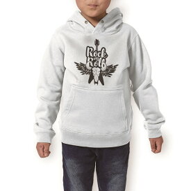 パーカー キッズ ホワイト グレー ブラック デザイン 110 130 150 parker hooded sweatshirt フーディ 白　黒　灰色 子供 男の子 女の子 014469 音楽　ロック　ギター