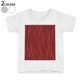 tシャツ キッズ 半袖 白地 デザイン 110 120 130 140 150 Tシャツ ティーシャツ T shirt 008759 赤　レッド　模様