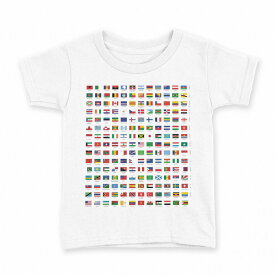 tシャツ キッズ 半袖 白地 デザイン 160 サイズ Tシャツ ティーシャツ T shirt 009360 外国　国旗