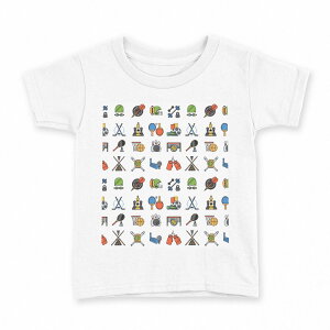 tシャツ キッズ 半袖 白地 デザイン 90 Tシャツ ティーシャツ T shirt 015712 野球 運動 球技