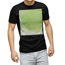 tシャツ メンズ 半袖 ブラック デザイン XS S M L XL 2XL Tシャツ ティーシャツ T shirt　黒 001811 その他 シンプル　しゃぼん玉　緑