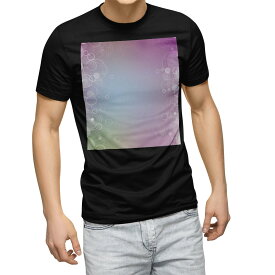 tシャツ メンズ 半袖 ブラック デザイン XS S M L XL 2XL Tシャツ ティーシャツ T shirt　黒 001980 ラグジュアリー シンプル　しゃぼん玉　紫