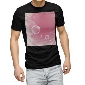 tシャツ メンズ 半袖 ブラック デザイン XS S M L XL 2XL Tシャツ ティーシャツ T shirt　黒 002022 ラグジュアリー ピンク　しゃぼん玉
