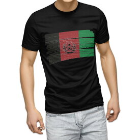 tシャツ メンズ 半袖 ブラック デザイン XS S M L XL 2XL Tシャツ ティーシャツ T shirt 黒 018375 afghanistan アフガニスタン