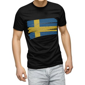 tシャツ メンズ 半袖 ブラック デザイン XS S M L XL 2XL Tシャツ ティーシャツ T shirt 黒 018572 sweden スウェーデン