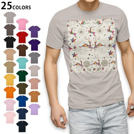選べる25カラー tシャツ メンズ 半袖 ホワイト グレー デザイン S M L XL 2XL　3XL Tシャツ ティーシャツ T shirt008603 ユニーク カラフル　鹿　ベル　星　スター