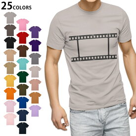 選べる25カラー tシャツ メンズ 半袖 ホワイト グレー デザイン S M L XL 2XL　3XL Tシャツ ティーシャツ T shirt009519 映画　フィルム　白　黒