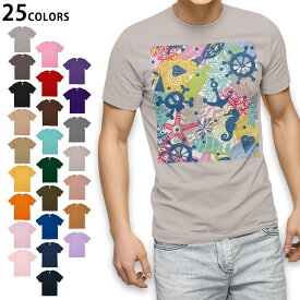 選べる25カラー tシャツ メンズ 半袖 ホワイト グレー デザイン S M L XL 2XL　3XL Tシャツ ティーシャツ T shirt012011 スカル　いかり　マリン