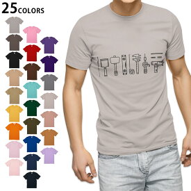 選べる25カラー tシャツ メンズ 半袖 ホワイト グレー デザイン S M L XL 2XL　3XL Tシャツ ティーシャツ T shirt013754 イラスト　仕事　工具