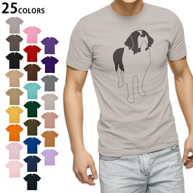 選べる25カラー tシャツ メンズ 半袖 ホワイト グレー デザイン S M L XL 2XL　3XL Tシャツ ティーシャツ T shirt016073 犬　かっこいい　ボーダーコリー