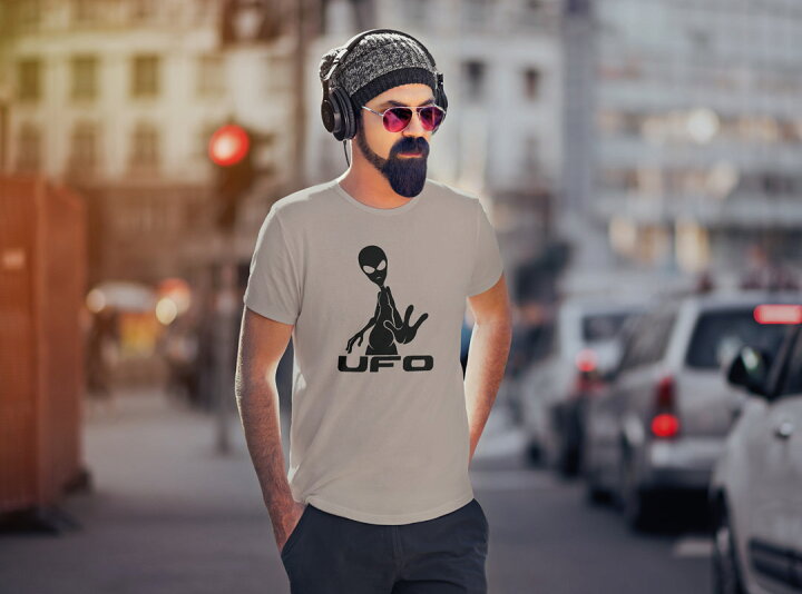 楽天市場 選べる25カラー Tシャツ メンズ 半袖 ホワイト グレー デザイン S M L Xl 2xl 3xl Tシャツ ティーシャツ T Shirt 宇宙人 Ufo エイリアン Kabeコレ