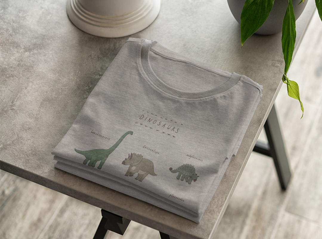tシャツ レディース 半袖 白地 デザイン S M L XL Tシャツ ティーシャツ T shirt 017553 ダイナソー　 ダイナソー　恐竜　 Dinosaur　表 | kabeコレ