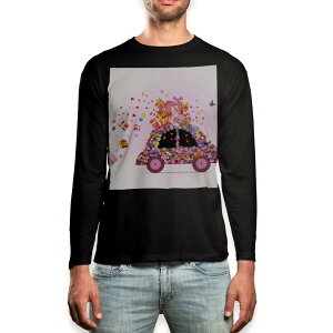 O tVc Y  ubN fUC XS S M L XL 2XL T eB[Vc  black T shirt long sleeve 006693 ԁ@t[@ԁ@v[g