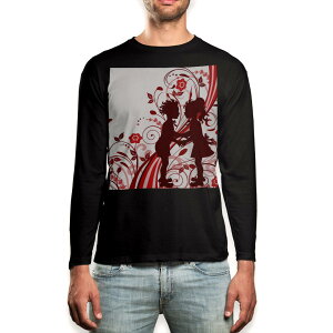 O tVc Y  ubN fUC XS S M L XL 2XL T eB[Vc  black T shirt long sleeve 007581 l@ԁ@t[@ԁ@bh