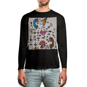 O tVc Y  ubN fUC XS S M L XL 2XL T eB[Vc  black T shirt long sleeve 008101 CXg@db@n[g@LN^[