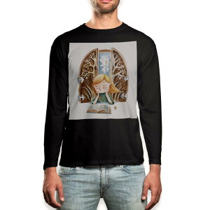 O tVc Y  ubN fUC XS S M L XL 2XL T eB[Vc  black T shirt long sleeve 014979 ̎q@CXg@