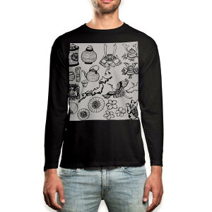 �����O t�V���c �����Y ���� �u���b�N �f�U�C�� XS S M L XL 2XL ����T �e�B�[�V���c �� black T shirt long sleeve 015301 ���{�@�a���@�菑���@�G�@�����@���@��