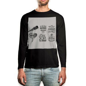 O tVc Y  ubN fUC XS S M L XL 2XL T eB[Vc  black T shirt long sleeve 016140 a@ACR@mN