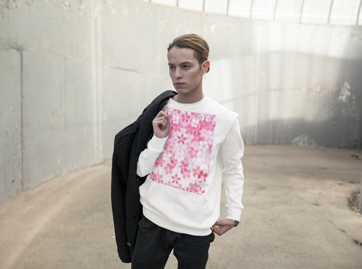 楽天市場 トレーナー メンズ 長袖 ホワイト グレー ブラック デザイン Xs S M L Xl 2xl Sweatshirt Trainer 白 黒 灰色 裏起毛 スウェット 桜柄 さくら ピンク Kabeコレ 楽天市場 トレーナー メンズ 長袖 ホワイト グレー ブラック デザイン Xs S M L Xl 2xl Sweatshirt Trainer 白 黒 灰色 裏起毛 スウェット 桜柄 さくら ピンク Kabeコレ