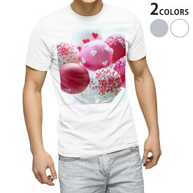Tシャツ メンズ 半袖 ホワイト グレー デザイン S M L XL 2XL Tシャツ ティーシャツ T shirt 000905 スイーツ　ハート