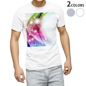 Tシャツ メンズ 半袖 ホワイト グレー デザイン S M L XL 2XL Tシャツ ティーシャツ T shirt 002099 カラフル　キラキラ