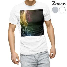 Tシャツ メンズ 半袖 ホワイト グレー デザイン S M L XL 2XL Tシャツ ティーシャツ T shirt 002107 カラフル　キラキラ