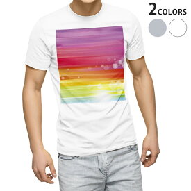 Tシャツ メンズ 半袖 ホワイト グレー デザイン S M L XL 2XL Tシャツ ティーシャツ T shirt 002120 カラフル　キラキラ