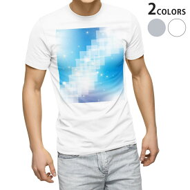 Tシャツ メンズ 半袖 ホワイト グレー デザイン S M L XL 2XL Tシャツ ティーシャツ T shirt 002135 青　キラキラ