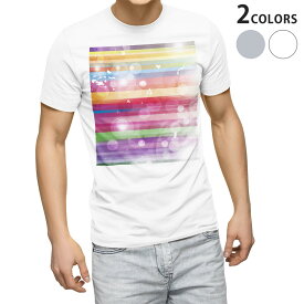 Tシャツ メンズ 半袖 ホワイト グレー デザイン S M L XL 2XL Tシャツ ティーシャツ T shirt 002139 カラフル　キラキラ