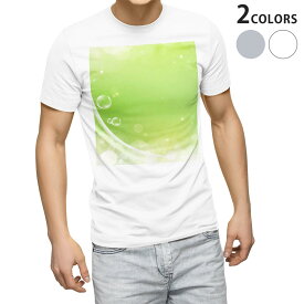 Tシャツ メンズ 半袖 ホワイト グレー デザイン S M L XL 2XL Tシャツ ティーシャツ T shirt 002167 しゃぼん玉　緑