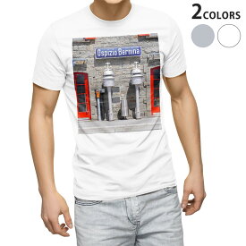 Tシャツ メンズ 半袖 ホワイト グレー デザイン S M L XL 2XL Tシャツ ティーシャツ T shirt 022970 建築物　写真
