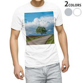 Tシャツ メンズ 半袖 ホワイト グレー デザイン S M L XL 2XL Tシャツ ティーシャツ T shirt 023492 景色　自然　写真