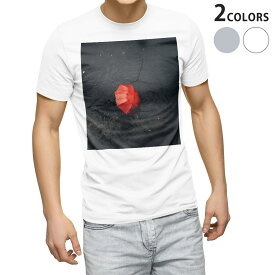 Tシャツ メンズ 半袖 ホワイト グレー デザイン S M L XL 2XL Tシャツ ティーシャツ T shirt 023712 雨　傘