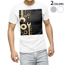 Tシャツ メンズ 半袖 ホワイト グレー デザイン S M L XL 2XL Tシャツ ティーシャツ T shirt 023764 工具　黒
