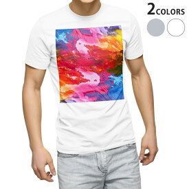 Tシャツ メンズ 半袖 ホワイト グレー デザイン S M L XL 2XL Tシャツ ティーシャツ T shirt 004721 色彩　カラフル