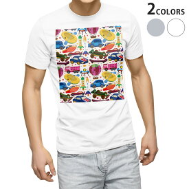 Tシャツ メンズ 半袖 ホワイト グレー デザイン S M L XL 2XL Tシャツ ティーシャツ T shirt 004854 車　イラスト