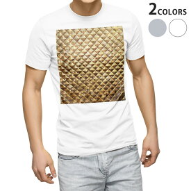 Tシャツ メンズ 半袖 ホワイト グレー デザイン S M L XL 2XL Tシャツ ティーシャツ T shirt 004965 ゴールド　金　メタリック