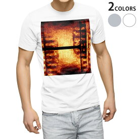 Tシャツ メンズ 半袖 ホワイト グレー デザイン S M L XL 2XL Tシャツ ティーシャツ T shirt 006225 フィルム　黒　ブラック