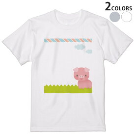 楽天市場 ブタ 柄キャラクター Tシャツ カットソー トップス メンズファッションの通販